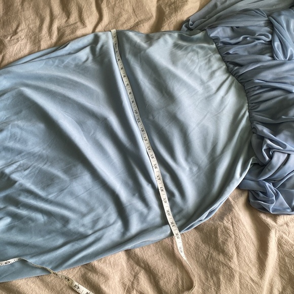 Birdy Grey Size Medium Dusty Blue Bridesmaid or Cocktail Formal Maxi Dress - Picture 12 of 16